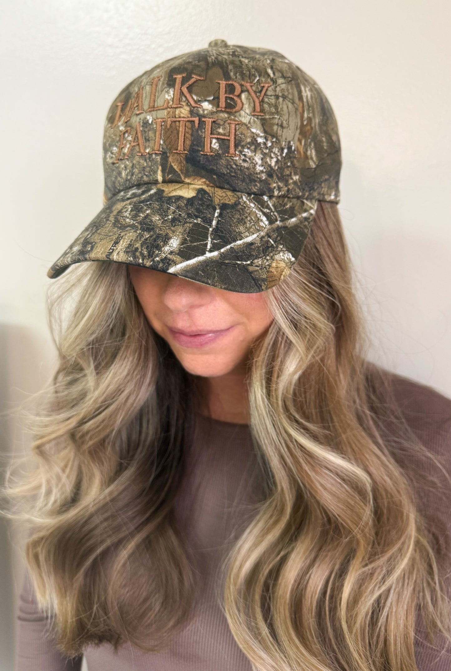 Real Tree Camo - Walk By Faith - Baseball Cap