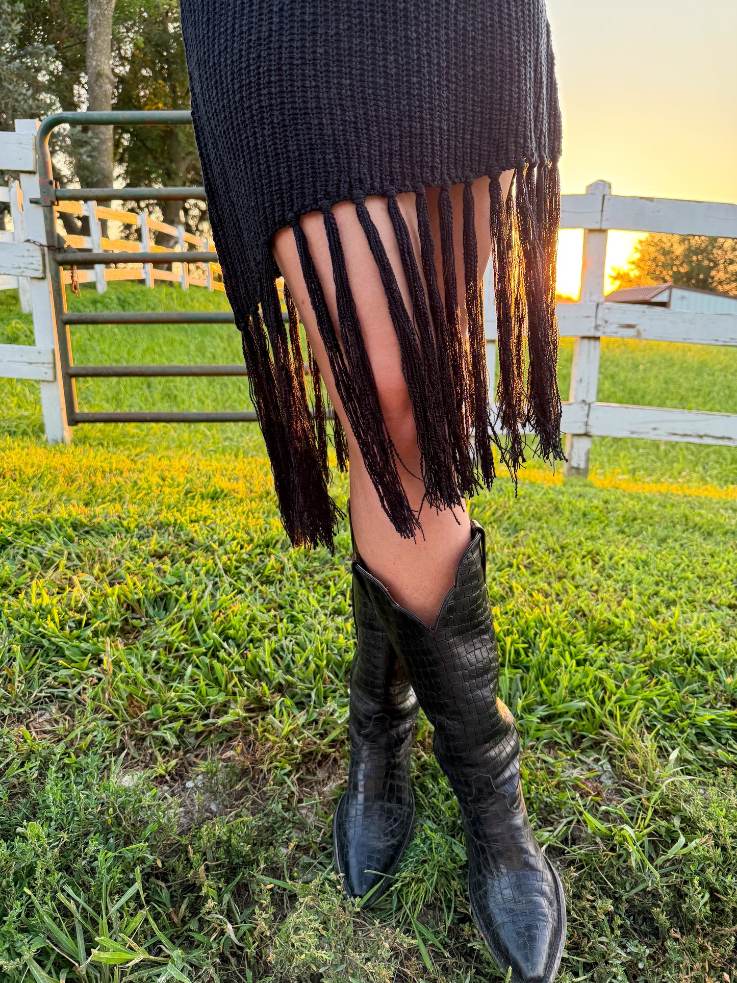 Moonlit Fringe Dress