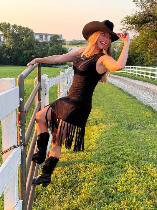 Moonlit Fringe Dress