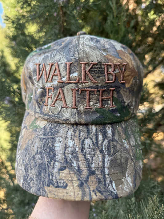 Real Tree Camo - Walk By Faith - Baseball Cap