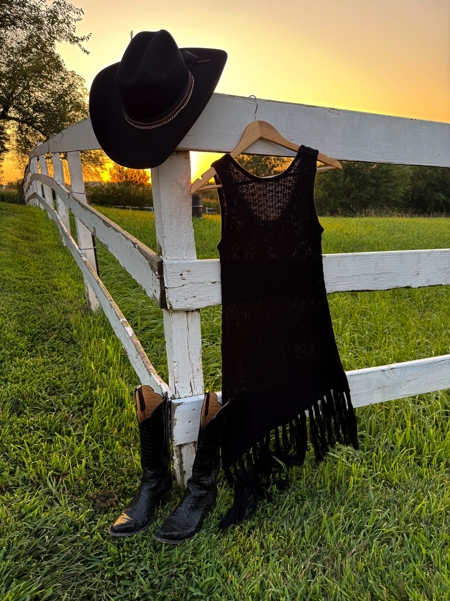 Moonlit Fringe Dress