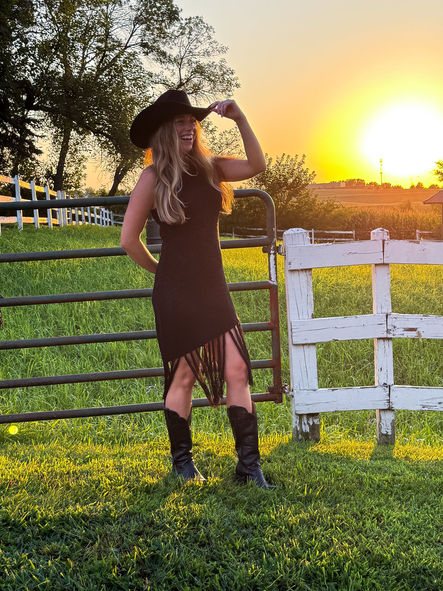 Moonlit Fringe Dress