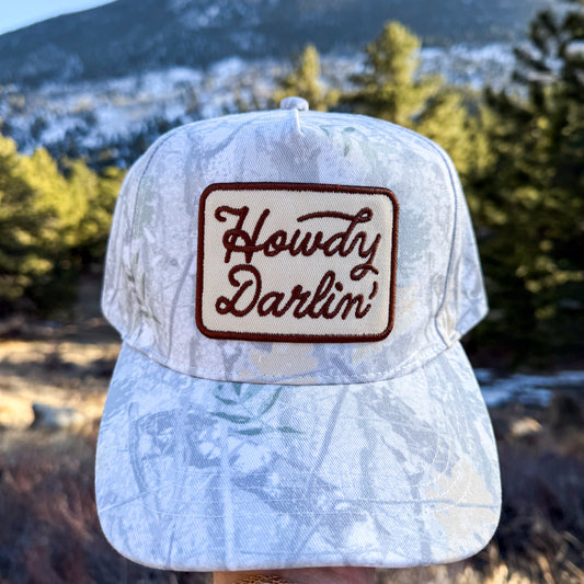 Howdy Darlin’ Camo Trucker
