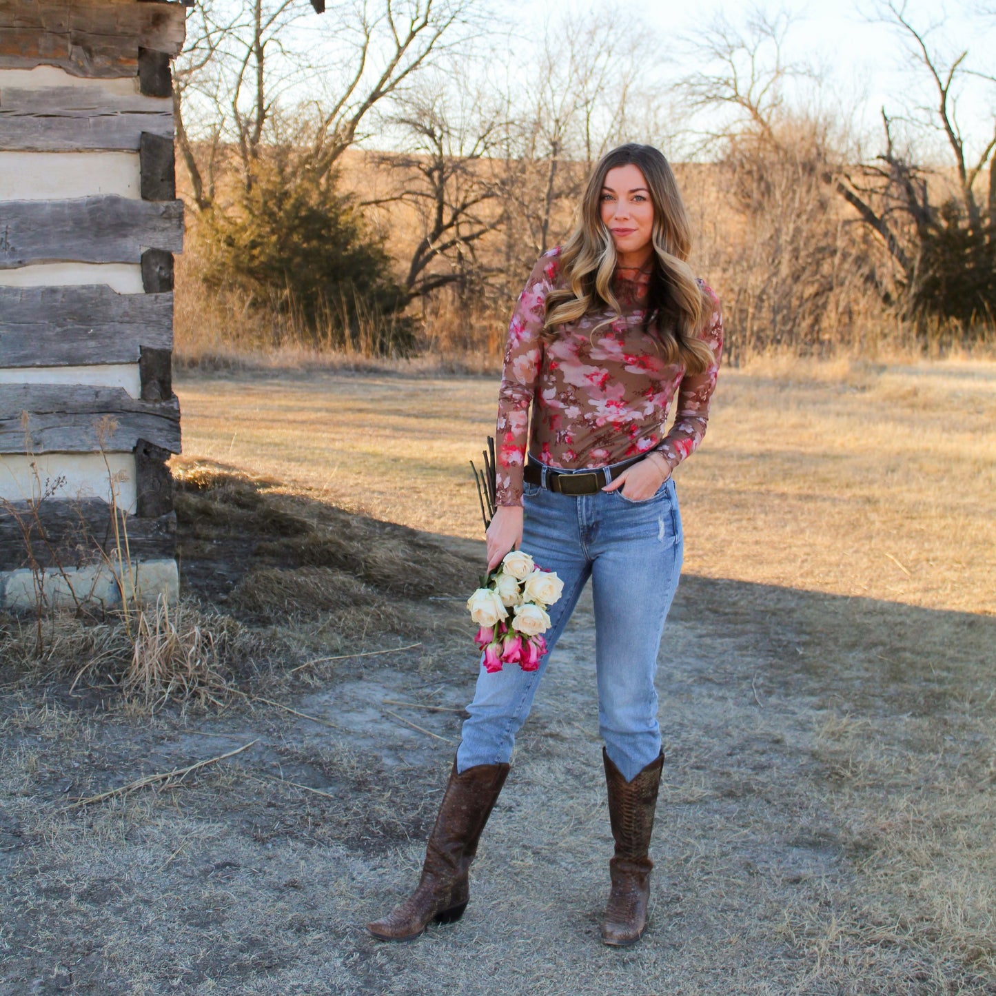 Evelyn Floral Top